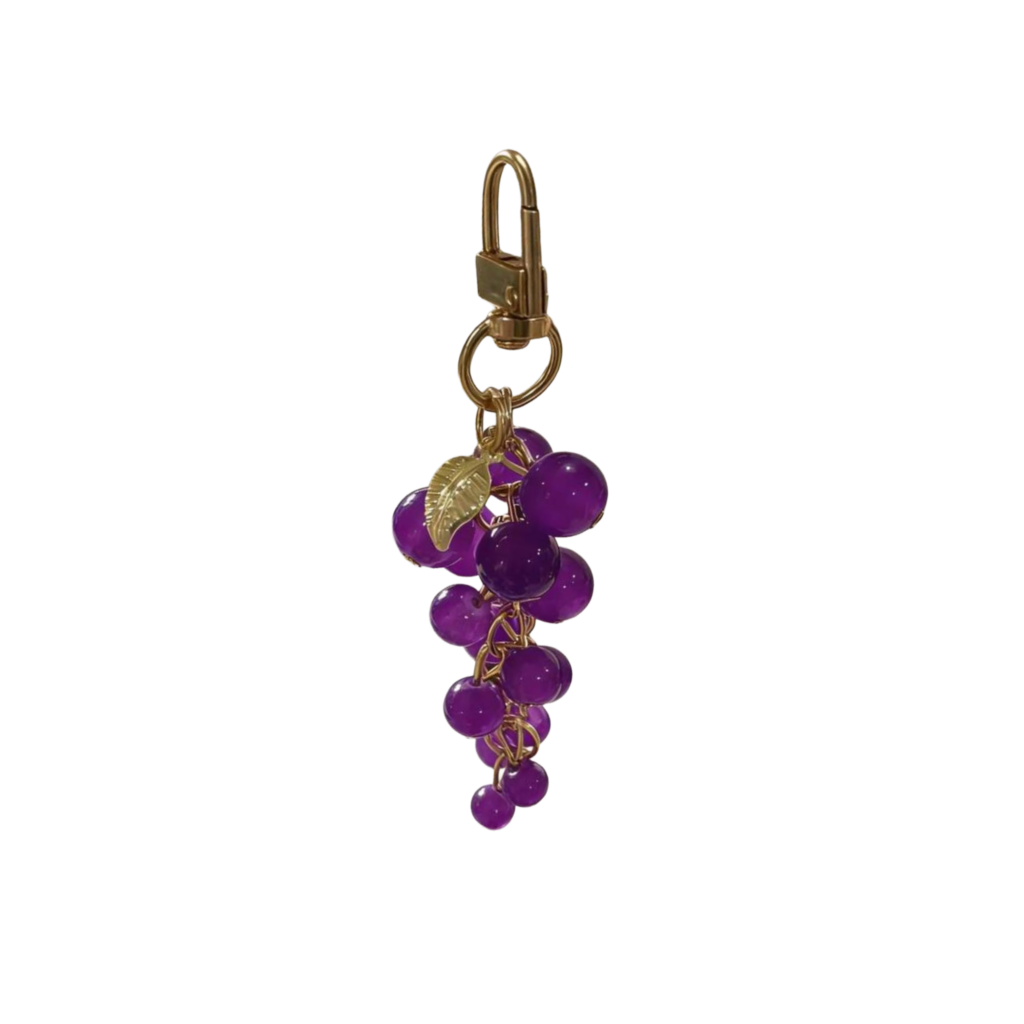 Porte-clef raisin noir